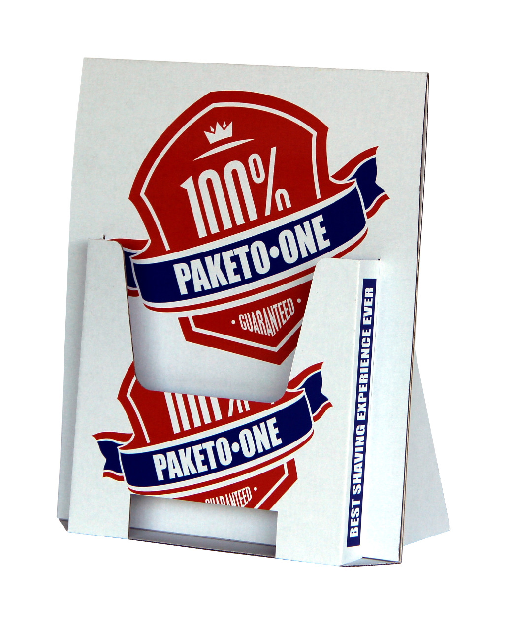 pultový stojan na letáky z kartonu